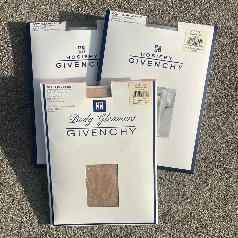 Vintage Givenchy Hosiery - 90’s 3 prs Size C/D